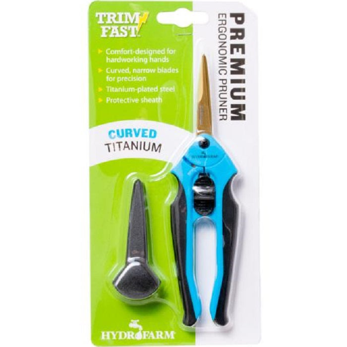 Hydrofarm Trim Fast Titanium Ergonomic Curved Blade Pruner