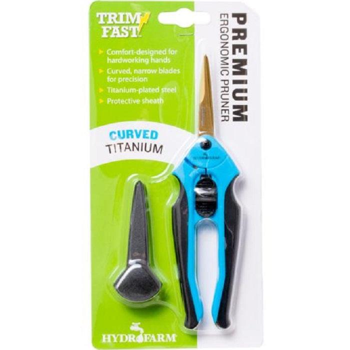 Hydrofarm Trim Fast Titanium Ergonomic Curved Blade Pruner