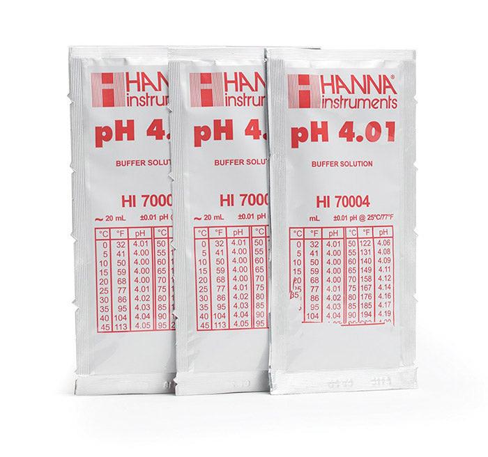 Hanna Instruments pH 4.01 Calibration Solution, 20 mL - Case of 25