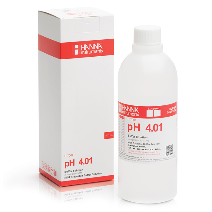 Hanna Instruments pH 4.01 Calibration Solution,  500 mL
