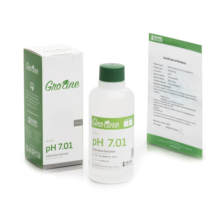 Hanna Instruments GroLine pH 7.01 Calibration Buffer