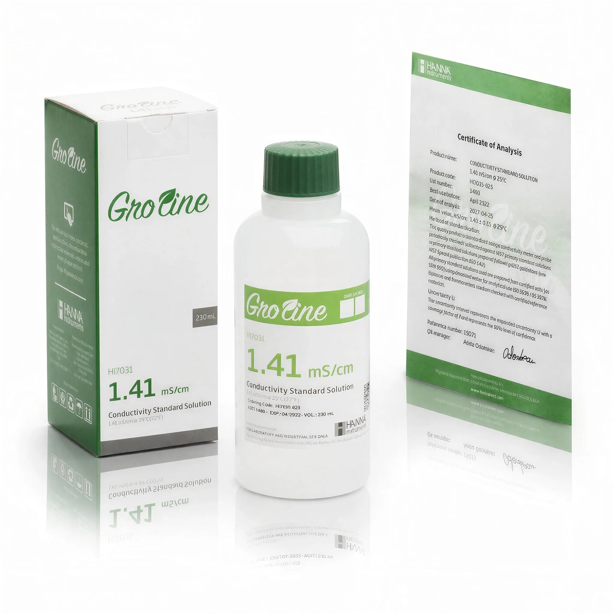 Hanna Instruments GroLine 1.41 mS/cm Conductivity Standard, 230mL
