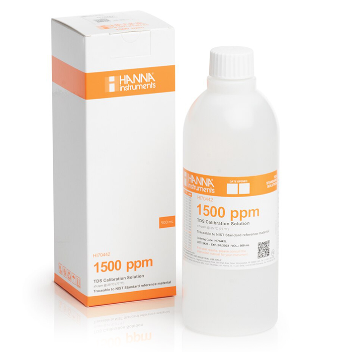 Hanna Instruments 1500 mg/L (ppm) TDS Calibration Solution