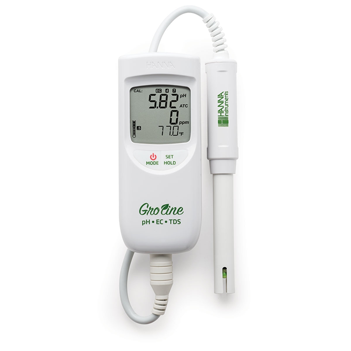 Hanna GroLine Portable Waterproof pH/EC/TDS Meter