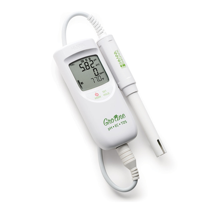Hanna Instruments GroLine Portable Waterproof pH/EC/TDS Meter