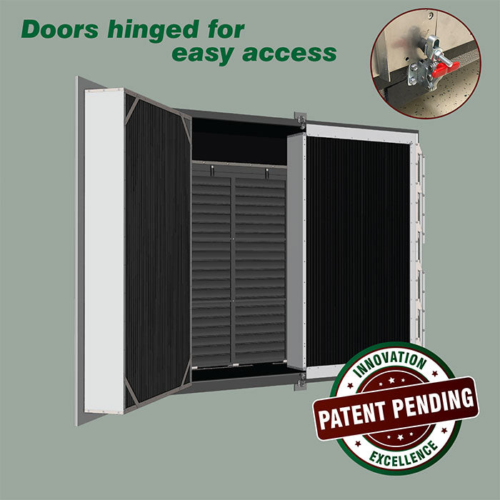 J&D Manufacturing Light Trap System, 55" - 27889 CFM (Permanent Magnet Drive, 380-480 Volt, 2.2kW, Three Phase, With Cone, Slant, Aluminum Shutter, 3 Blade Nylon Prop)