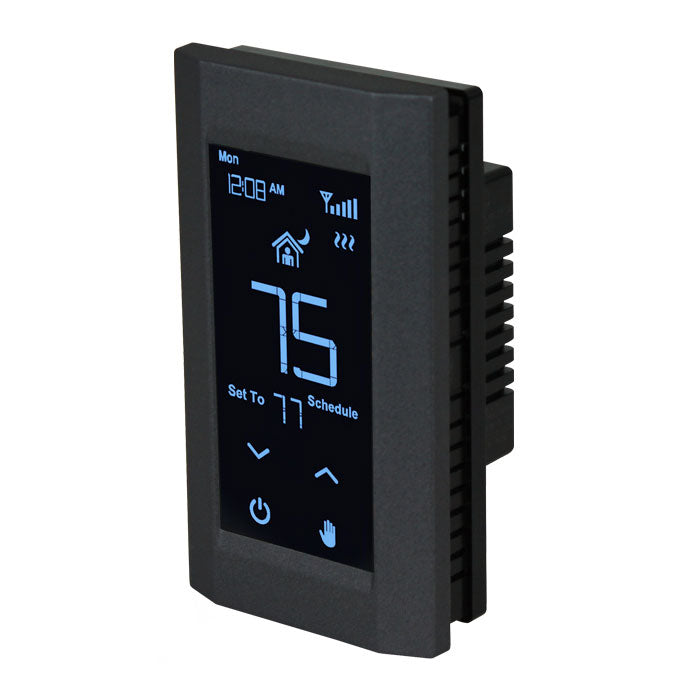 King Electric Hoot Thermostat with WiFi, Double Pole, 120/240 Volt, Black