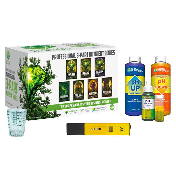 Emerald Harvest Kit Kick-Starter Per Nutrienti Piante – Scegli Cali Pro O 3-Part (Grow, Micro, Bloom)