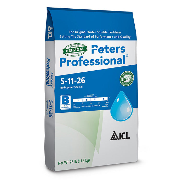 Peters Professional 5-11-26 Hydroponic Special Fertilizer, 25 lbs.