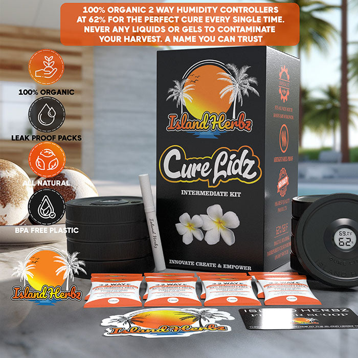 Island Herbz Canna Cure Intermediate Kit, 8 Lids