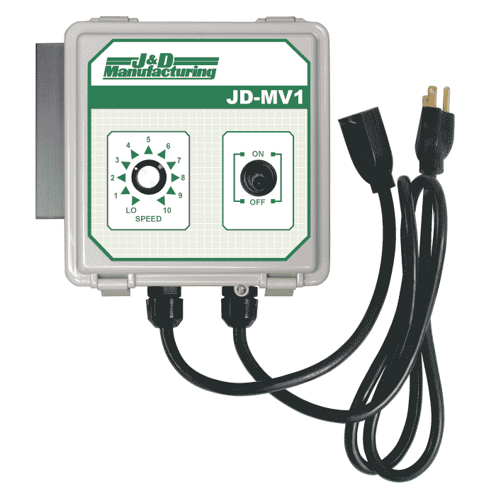 J&D Manufacturing Manual Variable Fan Speed Controller with Cord