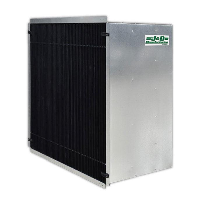 J&D Manufacturing Galvanized WM Light Deprivation Exhaust Fan with Light Trap