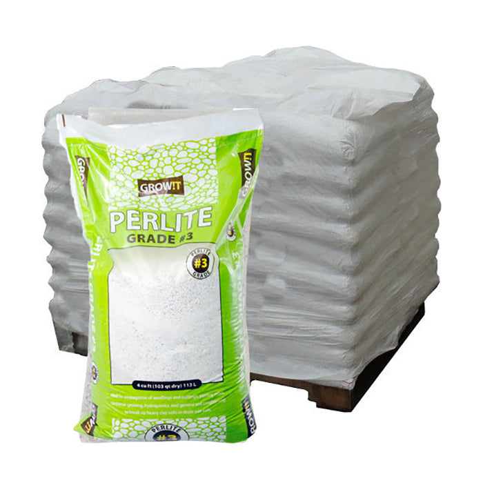 GROW!T #3 Perlite, Super Coarse, 4 Cubic Feet - Pallet of 33 Bags