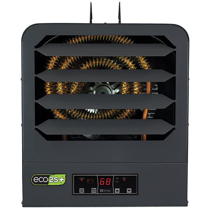 King Electric KB ECO2S+ 2-Stage Unit Heater with Remote Sensor and Fuse Block, 15000 Watt, 1 Ph, 208/240 Volt
