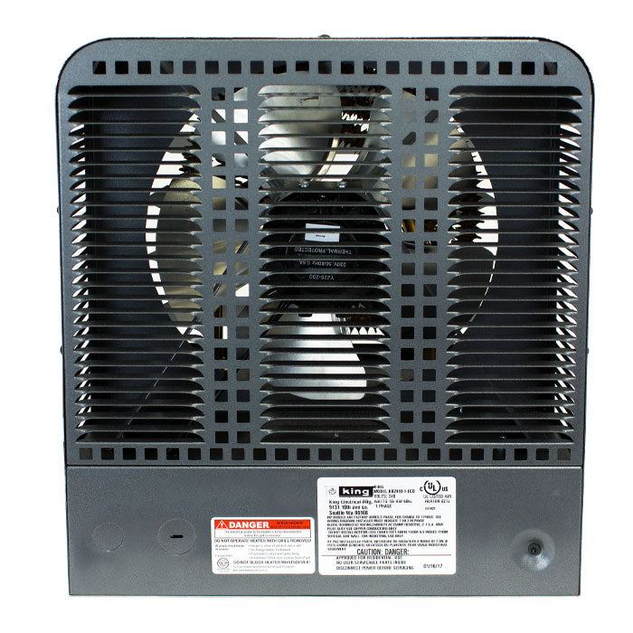 King Electric KB PlatinumX Heavy Duty Electronic Unit Heater, 7500 Watt, 1-3 Ph, 208 Volt
