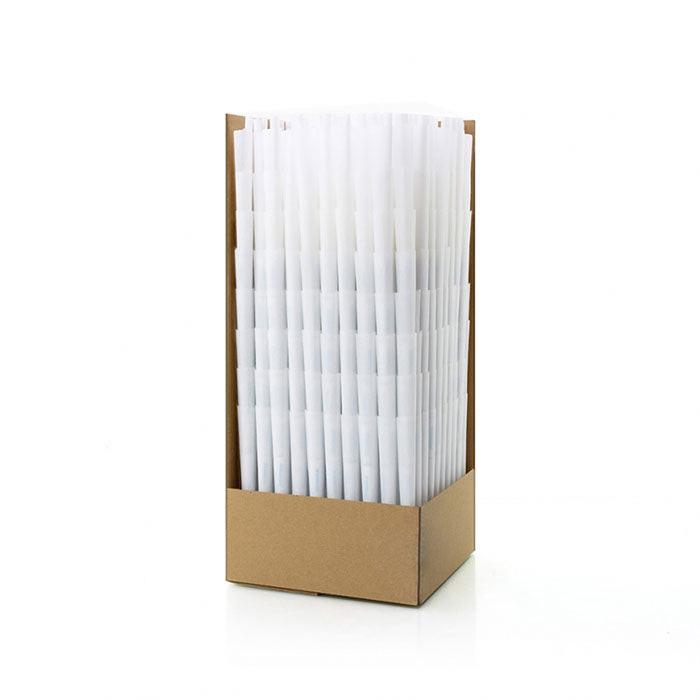 Futurola King Size 109/21 Classic White Pre-Rolled Cone with Futurola Tip - Case of 6000