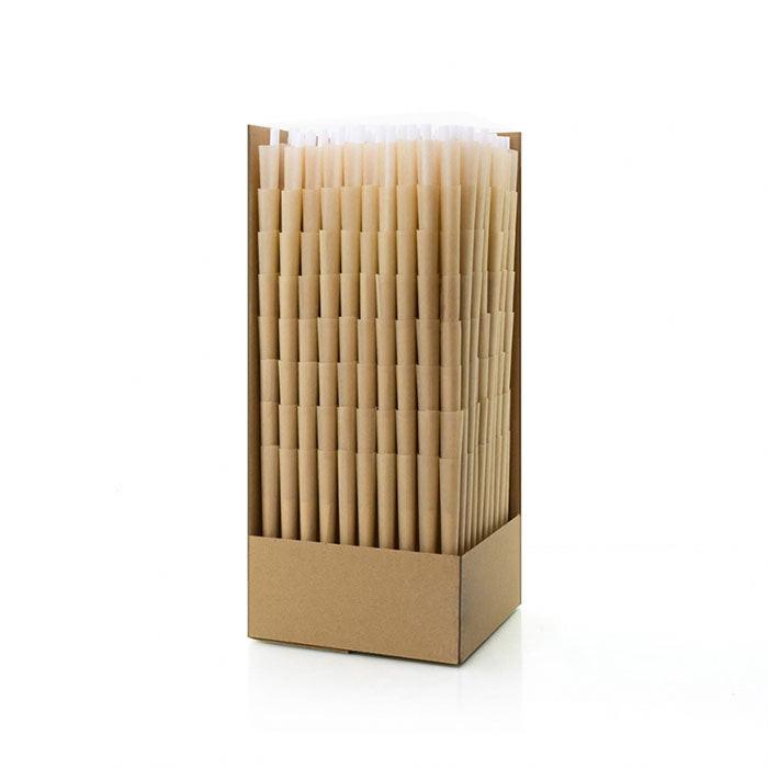 Futurola King Size 109/21 Dutch Brown Pre-Rolled Cone with Non-Printed Tip - Case of 6000