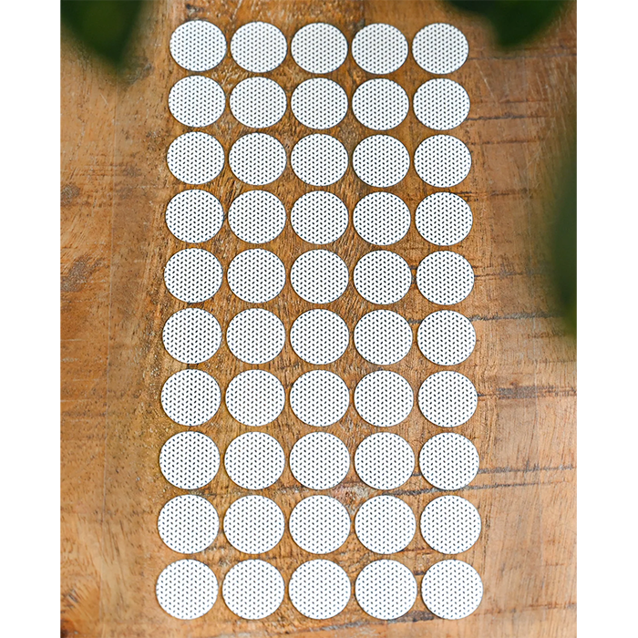 Microppose Adhesive Jar Filter Discs, Pack of 50