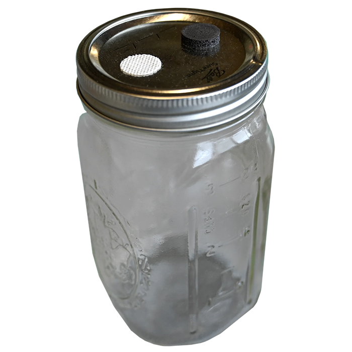 Microppose Adhesive Jar Filter Discs, Pack of 50