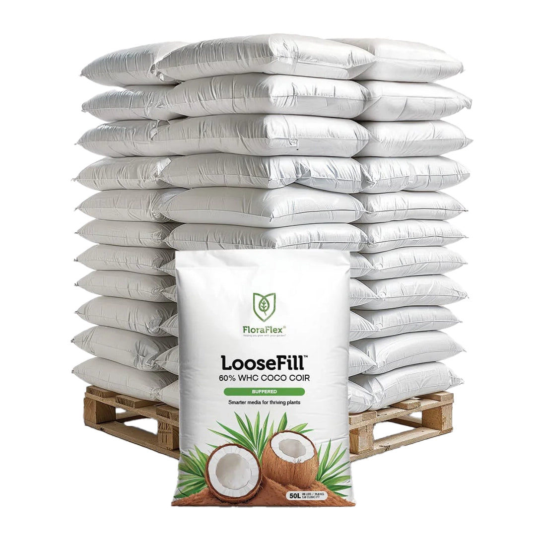 FloraFlex Buffered LooseFill Coco Coir, 60% WHC