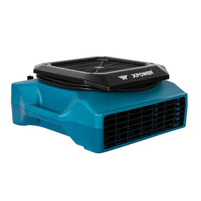 XPOWER PL-700A Professional Low Profile Air Mover, 1/3 HP, 1050 CFM, Blue