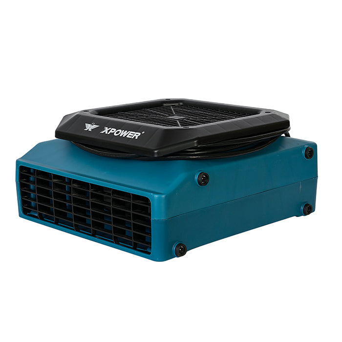 XPOWER PL-700A Professional Low Profile Air Mover, 1/3 HP, 1050 CFM, Blue