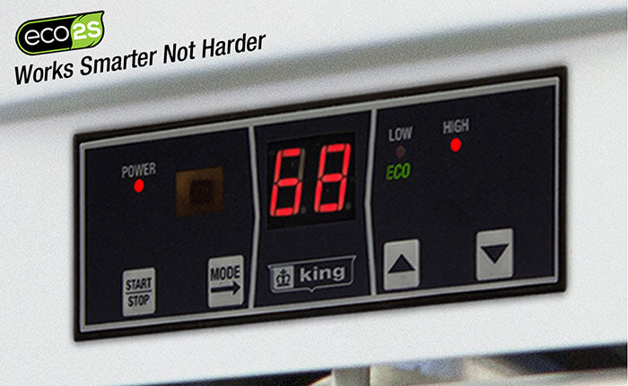 King Electric LPW ECO2S Electronic Wall Heater, 4500 Watt, 208 Volt, White