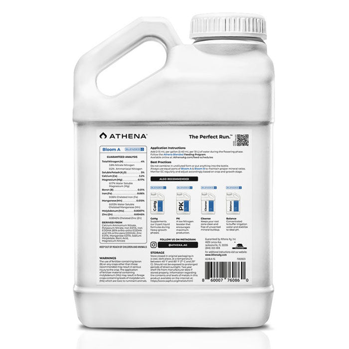 Athena Blended Bloom A 4-0-5, 1 Gallon