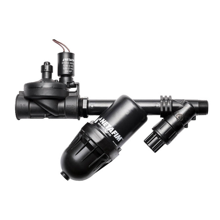 Netafim Low Volume Control Zone Kit, 1" Valve, 3/4" High Flow Pressure Regulator, 3/4" Disc Filter (LVCZ10075-HFHP)