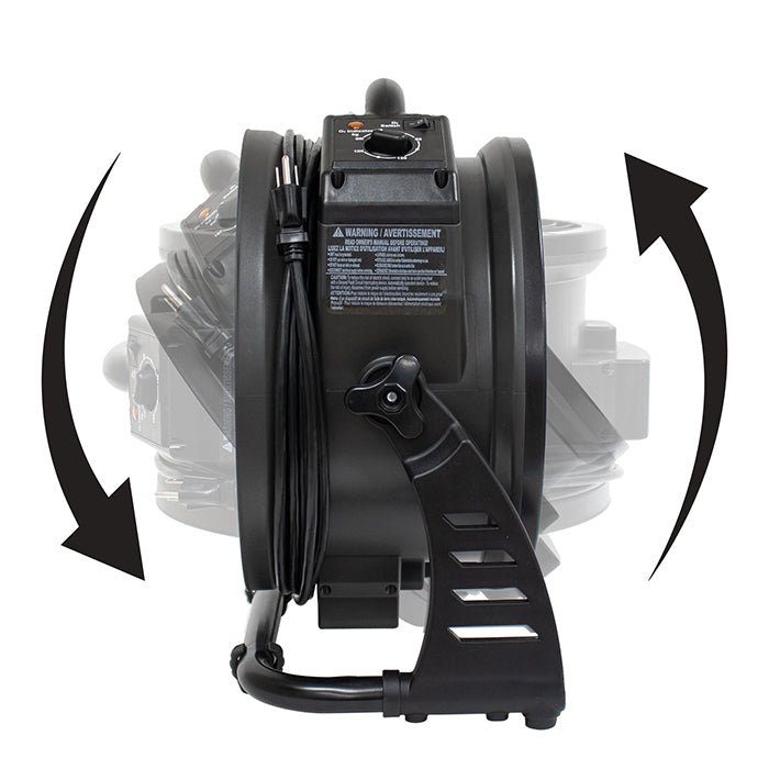 XPOWER M-27 Axial Air Mover with Ozone Generator, 10000 mg/hr.