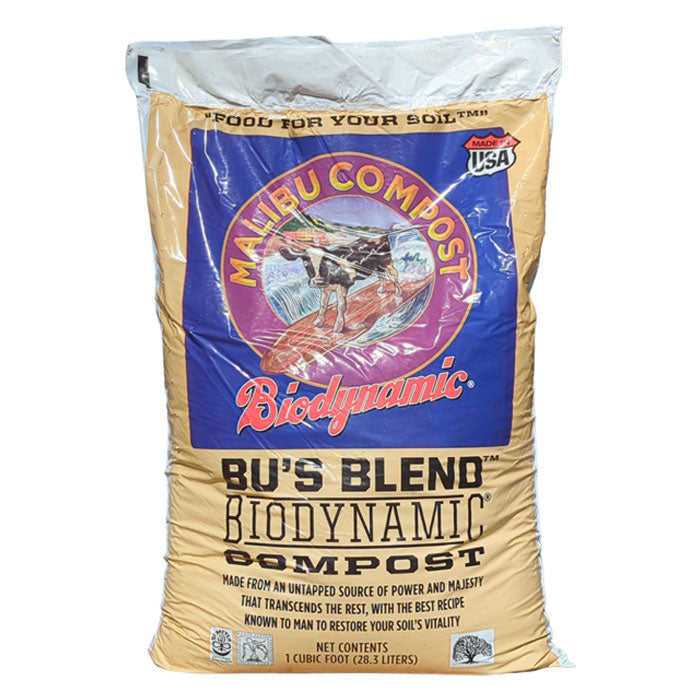 Malibu Compost Bu's Blend Biodynamic Compost, 1 Cu Ft - 6 Bags