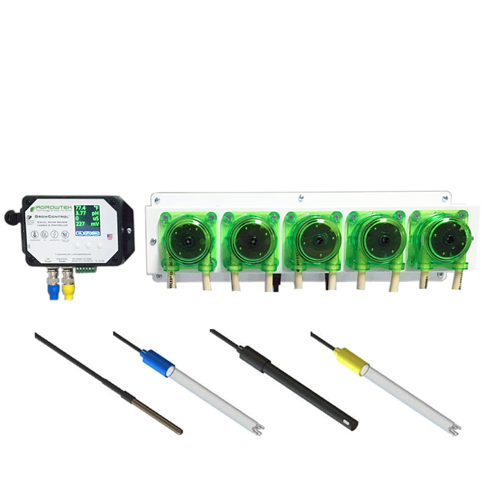 Agrowtek GrowControl MDX AgrowDose Mini Dosing Controller System With Peristaltic Pumps