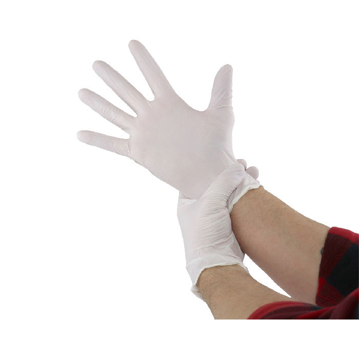 Mad Farmer White Nitrile Gloves, Small, Box of 100