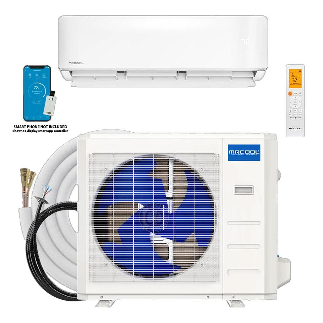 MRCOOL DIY GEN 5 Ductless Mini-Split Air Conditioner With Heat Pump, 25 Foot Install Kit, DIY Pro Cable, & Enhanced WiFi Connectivity