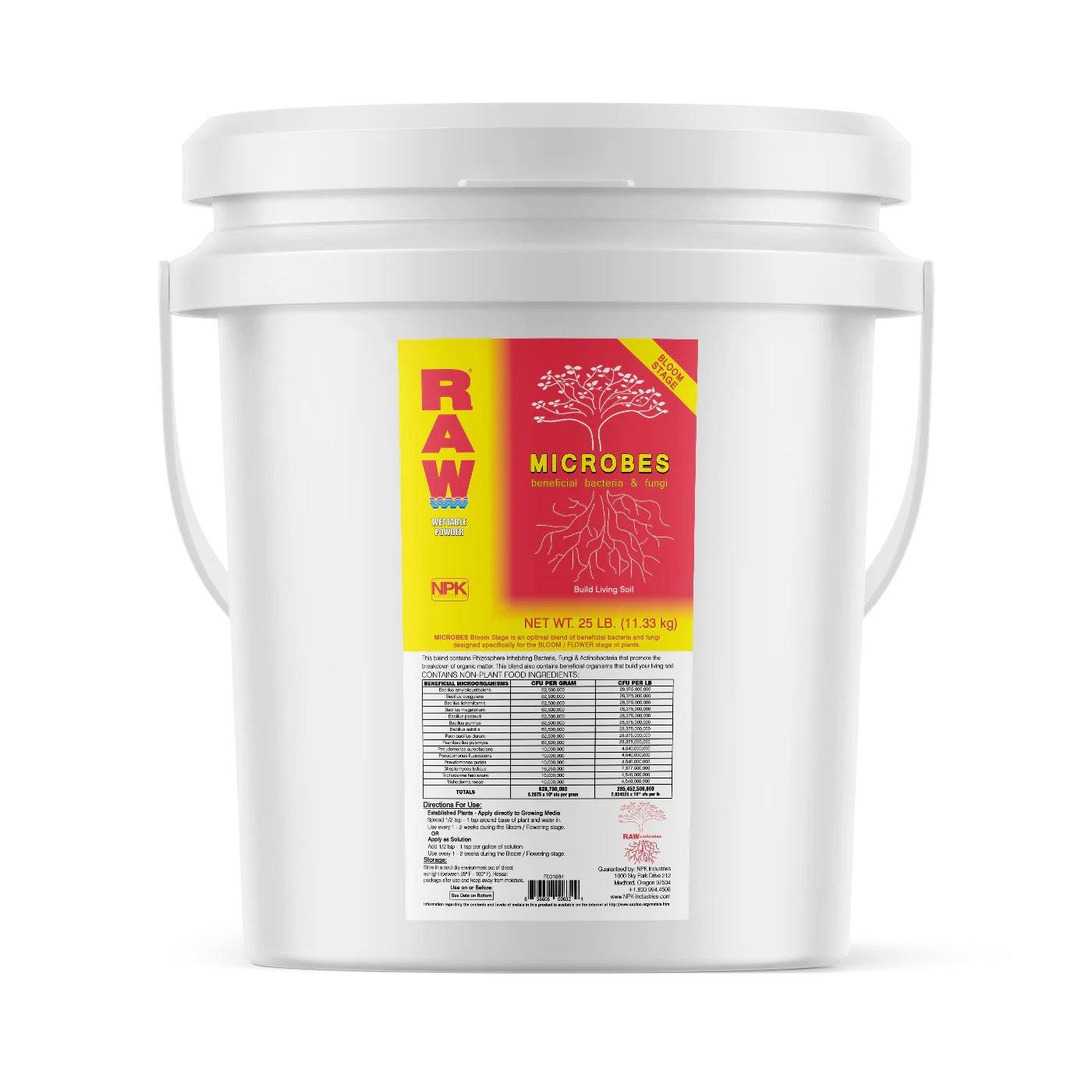 NPK Industries RAW Microbes Bloom Stage, 25 lb.
