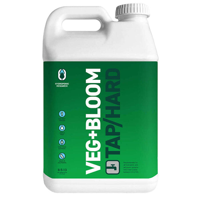 Hydroponic Research Veg+Bloom Tap Hard Base One Part Powder Nutrient, 100 lb.