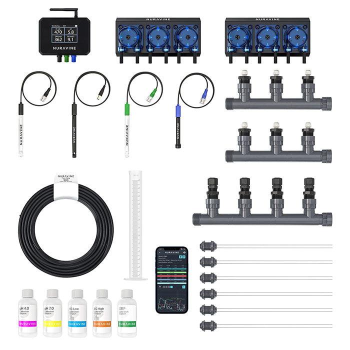 Nuravine Aurora pH Nutrient Dosing System, Advanced Bundle