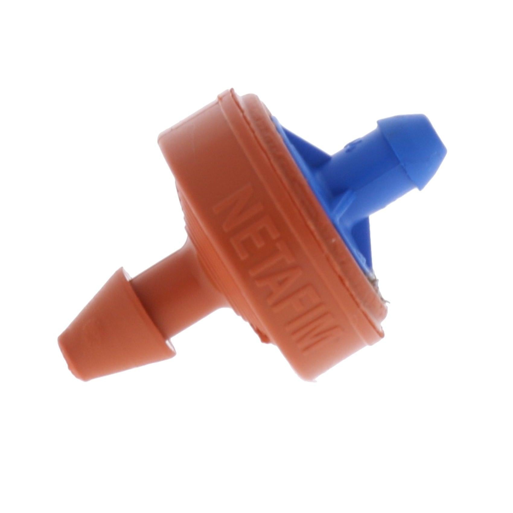 Netafim Woodpecker Pressure Compensating Junior Dripper Barbed Outlet, Orange/Blue, 10.6 GPH - Case of 13,000 (01WPCJL40)