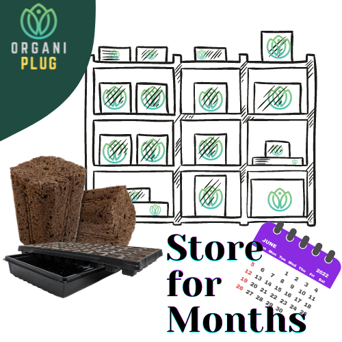 OrganiPlug Seed & Cutting Plugs - Pre-Filled Tray w/ 50 Plugs - Single, Case, and Pallet.