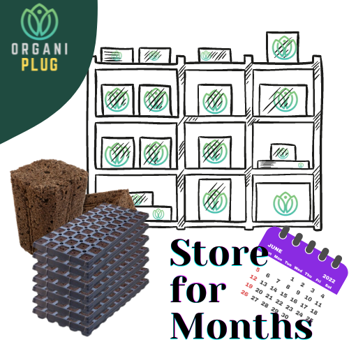 OrganiPlug Seed & Cutting Plugs - Pre-Filled Tray w/ 50 Plugs - Single, Case, and Pallet.