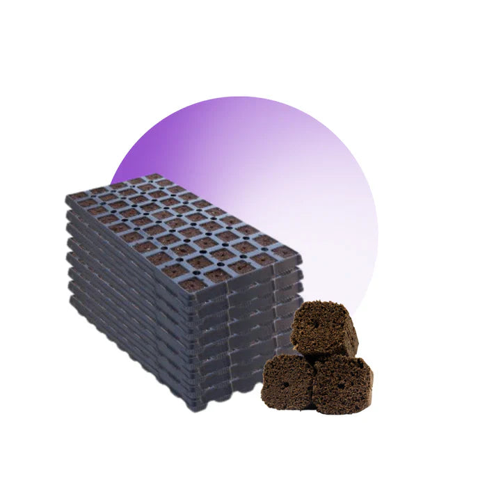 OrganiPlug Seed & Cutting Plugs - Pre-Filled Tray w/ 50 Plugs - Single, Case, and Pallet.