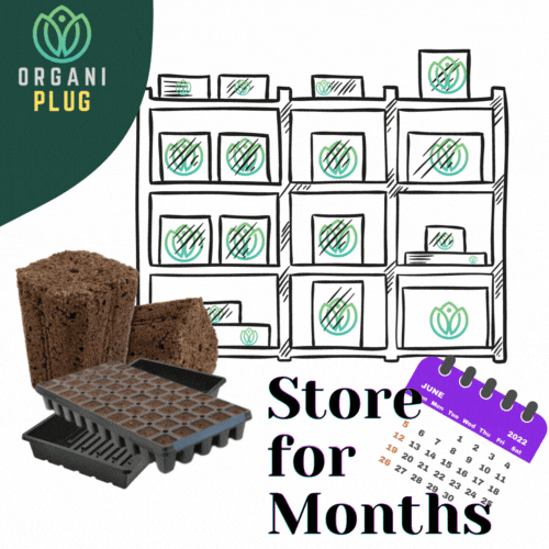 OrganiPlug Seed & Cutting Plugs - Pre-Filled Tray w/ 50 Tall Plugs - Single, Case, and Pallet.