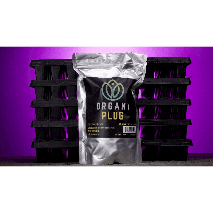 OrganiPlug Seed & Cutting Plugs - Pre-Filled Tray w/ 50 Tall Plugs - Single, Case, and Pallet.