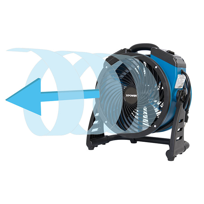 XPOWER P-21AR Industrial Axial Utility Fan, 1100 CFM, 11 Inch