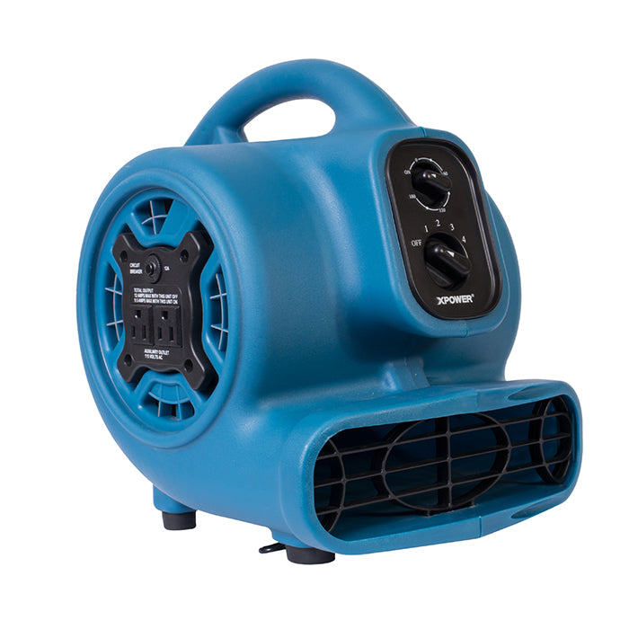 XPOWER P-230AT Mighty Mini Air Mover, 1/4 HP, 925 CFM, Blue