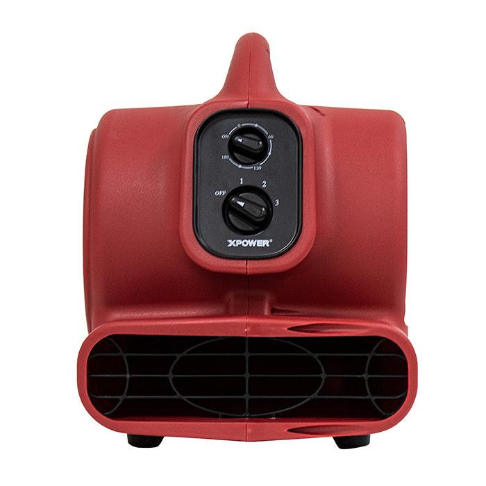 XPOWER P-230AT Mighty Mini Air Mover, 1/4 HP, 925 CFM, Red