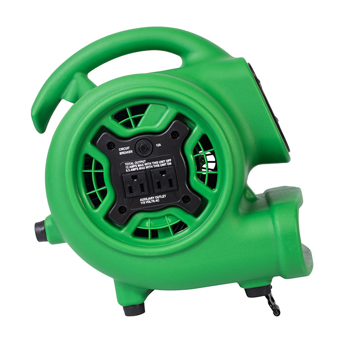 XPOWER P-230AT Mighty Mini Air Mover, 1/4 HP, 925 CFM, Green