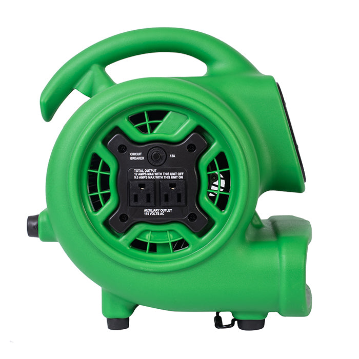 XPOWER P-230AT Mighty Mini Air Mover, 1/4 HP, 925 CFM, Green