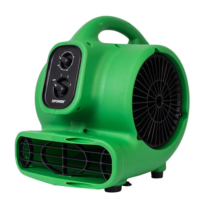 XPOWER P-230AT Mighty Mini Air Mover, 1/4 HP, 925 CFM, Green