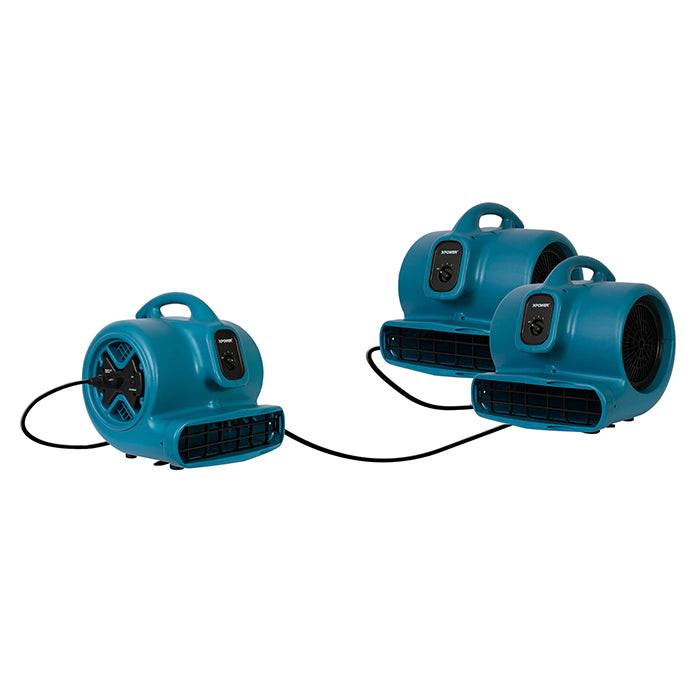 XPOWER X-600A Air Mover, 1/3 HP, 2400 CFM, Blue